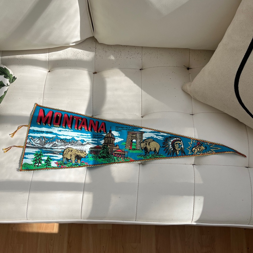 Vintage Montana pennant